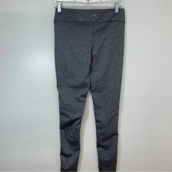 Kyodan Legging Medium Gray Stripe Mid Rise Stretch Activewear Athleisure Pants - Picture 4 of 10